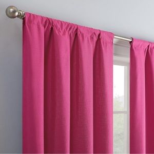 Hot pink, Blackout curtains!